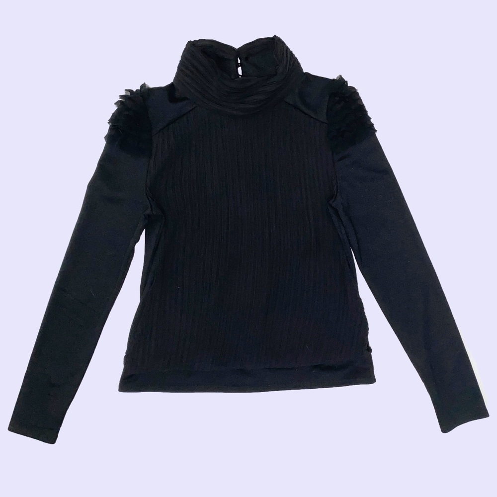 Mirror Fun Black Blouse